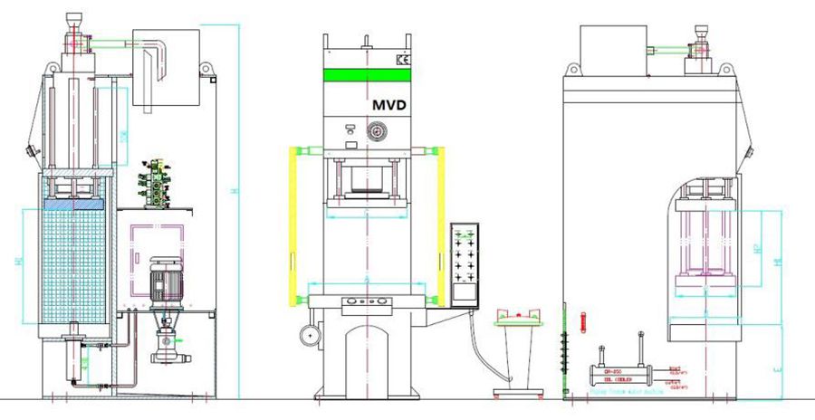 Máy Ép Thủy Lực Chữ C Tốc Độ Cao (Bộ Điều Khiển HMI)